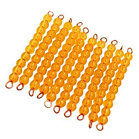 Montessori Mathematic Material 10pcs Ten Beads Bar Kids Educational Toy Gifts