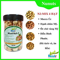 MIX 4 HẠT DINH DƯỠNG NUNUTS HŨ 500G (MÃ HÀNG NN2)
