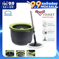 Bộ Lau Nhà Mini Thép Không Gỉ Ettom Lock&Lock ETM498 - 2 Bông Lau