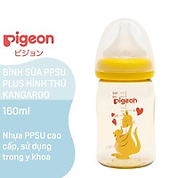 Bình Sữa PPSU Plus Pigeon Hình Thú Kangaroo 160ml/240ml