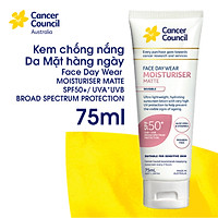 Kem chống nắng cho da mặt Cancer Council Face Day Wear SPF 50+/PA++++ 75ml