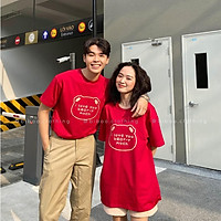 - Áo thun tay ngắn Be Yourself unisex size M L XL - GẤU I LOVE YOU