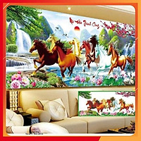 Tranh Đính Đá MÃ ĐÁO THÀNH CÔNG (ĐÁ ABC CAO CẤP)