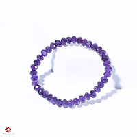 Vòng tay Thạch Anh Tím mài giác Tự nhiên 100% đem lại may mắn, bình an, hợp mệnh Hỏa, Thổ | VietGemstones
