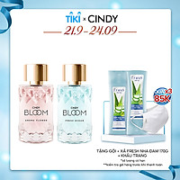 Combo Nước hoa nữ Cindy Bloom Aroma Flower ngọt ngào nữ tính + Fresh Ocean năng động trẻ trung 50ml/chai chính hãng