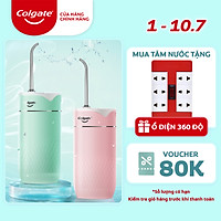 Máy tăm nước Colgate cầm tay IPX7 trắng sáng răng