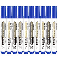 (Deli) 6811 classic series of whiteboard pen (blue) 10 loaded