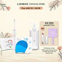 Beauty Box Chăm Sóc Toàn Diện( Combo Máy Rửa Mặt Halio Oraginal, Bàn Chải Điện Smartclean, Bông và Nước Tẩy Trang)