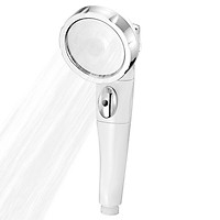 3 Spray Settings Shower Head with ON/Off Pause Switch Water Saving High Pressure Handheld Showerhead G1/2 Adjustable