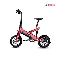 Xe điện gấp gọn trợ lực thông minh Homesheel T6_10Ah phiên bản mới nhất ( Màu đỏ)