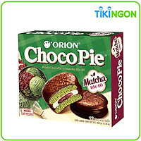 Bánh Chocopie Orion Vị Matcha Đậu Đỏ (Hộp 12 Gói)