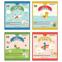 Bộ Sách Tương Tác - Song Ngữ Anh Việt: Tớ Tập Đếm + Những Điều Đầu Tiên + Những Việc Tớ Đã Làm + Ngày Hôm Nay Của Tớ (Bộ 4 Cuốn)