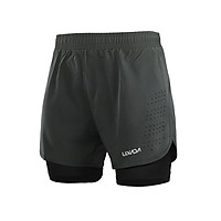 Quần Short Nam Chạy Bộ 2 Trong 1 Sấy Khô Nhanh Lixada