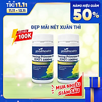 Combo 2 hộp thực phẩm chức năng Tinh dầu Hoa Anh Thảo Goodhealth Evening Primrose Oil 1000mg (70 viên) - Nhập khẩu New Zealand