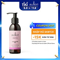 Sữa rửa mặt dạng gel cho da nhạy cảm Sukin Sensitive Cleansing Gel