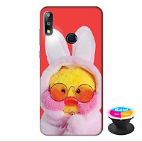Ốp lưng cho điện thoại Asus Zenfone Max Pro M2 hình Vịt Bông Lalafanfan Mẫu 3 tặng kèm giá đỡ điện thoại iCase xinh xắn - Hàng chính hãng