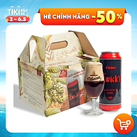 Thùng Bia Đen EIBAUER ZWICK'L NATURTRÜB DUNKEL - Bia Thầy Tu Đức (6 Lít- 500ml/12 Lon)