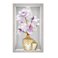 Decal dán tường ô tường lọ hoa đẹp LoHoaDon_017