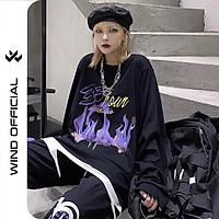 Áo thun tay dài Wind phông unisex form rộng 35hour sweater oversize nam nữ ulzzang