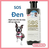 Sữa Tắm SOS- chai 530ml cho chó mèo Tẩy ố Go White dầu tắm cho mèo chó mọi lứa tuổi- Sữa Tắm Chó Mèo