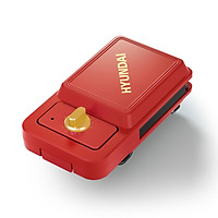 HYUNDAI Sandwich Maker/Breakfast Maker/Electric Baking Pan QC-KP6216 Double-sided frying timing knob anti-sticking