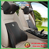 Gối Tựa Lưng - Gối Tựa Đầu Ô Tô - Gối Tựa Cổ Ô Tô - Chất Liệu Da Ruột Cao su Non Cao Cấp