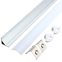 50cm V-Style Aluminium Channel Holder Cover For LED Strip Light Bar Under Cabinet Lamp Type V