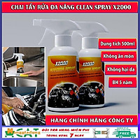Chai xịt tẩy rửa nhà bếp đa năng siêu sạch Clean Spray X2000, nước tẩy rửa đánh bay mọi vết bẩn cứng đầu