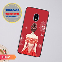 Ốp lưng dành cho Samsung J2 Pro/J3 Pro/J5 Pro/J7 Pro - in hình cô gái mặc váy nhiều màu và cô bé happy lucky đẹp