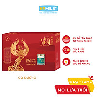 Tổ Yến Nguyên Chất Chưng Gừng VPMilk True Nest - Có Đường (Gift set 6 lọ x 70 ml)