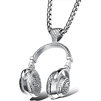 Dây chuyền vòng cổ nam hình headphone ngỗ nghĩnh