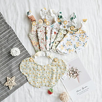 Spring and summer Korean baby saliva towel pure cotton newborn Bib children's eating bag infant products