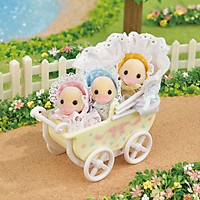 DARLING DUCKLINGS BABY CAR (Xe nôi vịt sinh ba) Sylvanian Families - Funnyland
