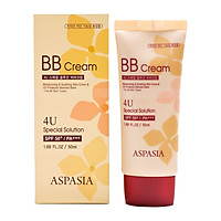 Kem Nền Chống Nhăn Da ASPASIA BB Cream 4U 50ml KOREA - Chứa 90% collagen thiên nhiên