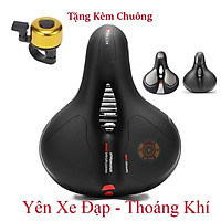 Yên xe đạp thể thao , Carbon siêu êm , Chính hãng Shengxin , da PU cao cấp - Tặng kèm chuông