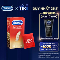 Bao cao su Durex Fetherlite Hộp 12 Bao
