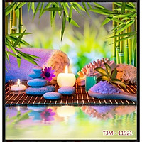 Tranh 3D,tranh dán tường quán Spa