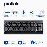 Bàn Phím Máy Tính Có Dây PROLiNK PKCS-1008 - Hàng Chính Hãng