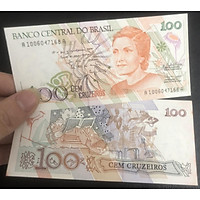 Tiền châu Mỹ Bra-zin 200 Cruzeiros người phụ nữ sưu tầm