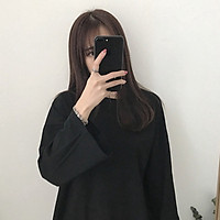IELGY (8 colors) Ready Stock Solid color long sleeve big size women's Blouse(M-2XL)