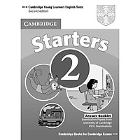 Cambridge Young Learners English Tests Second edition Starters 2 Answer Booklet