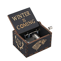 Hộp Âm Nhạc Bằng Gỗ Mini Vintage Vận Hành Bằng Tay Dùng Tặng Sinh Nhật Giáng Sinh Ngày Lễ Tình Nhân