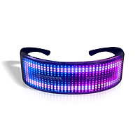 LED Party Glasses BT APP Control LED Light Up Glasses Flashing Glowing Luminous Glasses USB Rechargeable DIY Animation