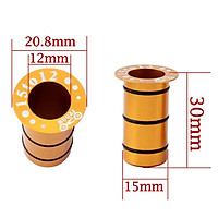 2Pcs Bicycle Mountain Road Bike MTB Hub Front Fork Tube Barrel Shaft Conversion Seat Adapter 15mm to 12mm Disc Brake Cycling Accessories