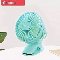 (Hàng chính hãng) Quạt mini kẹp Yoobao Y- F04 pin siêu bền dùng thoải mái 2 ngày liền với 4 Cấp, êm ái, an toàn, mang lại cảm giác mát mẻ ngay cả trong ngày hè nóng nực ( Pin siêu khủng 6400mAh cho thời gian dùng từ 15-32 giờ)