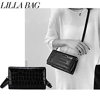 Túi xách nữ/ 1992 s t u d i o/ LILLA BAG/ túi form hộp chữ nhật da Pu bóng đơn giản dễ phối nhiều outfit