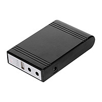 WGP103 Mini DC UPS Wonderful Green Power Multi-Output UPS Uninterruptible Power Supply DC Power Bank 5V-9V-12V Black