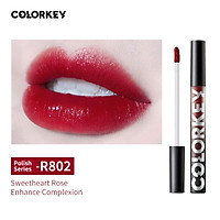 Colorkey Lip Gloss Liquid Lipstick Lip Glaze Lacquer Light Waterproof Long-lasting Lip Makeup -Black Tube