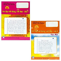 Combo Em Tập Viết Đúng Viết Đẹp – Lớp 5 : Tập 1 Và 2 (Bộ 2 Tập)