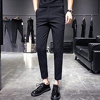 Quần âu nam kẻ sọc chất vải cotton cao cấp , chuẩn thiết kế hàn quốc, cực tôn dáng, lịch sự, trẻ trung